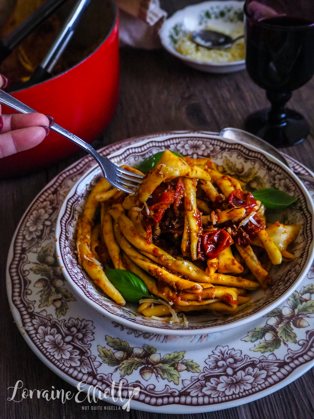 Nduja Fileja with Roasted Cherry Tomato Sauce @ Not Quite Nigella