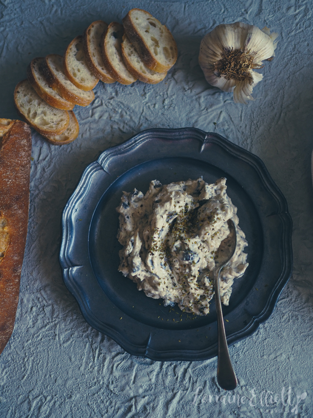 Olive Garlic Dip @ Not Quite Nigella