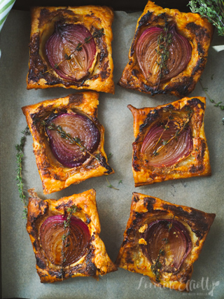 Onion Tart Upside Down