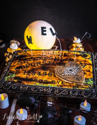Ouija Board Cake
