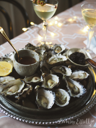 Oysters with Ginger & Lime Dressing