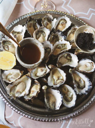 Oysters with Ginger & Lime Dressing