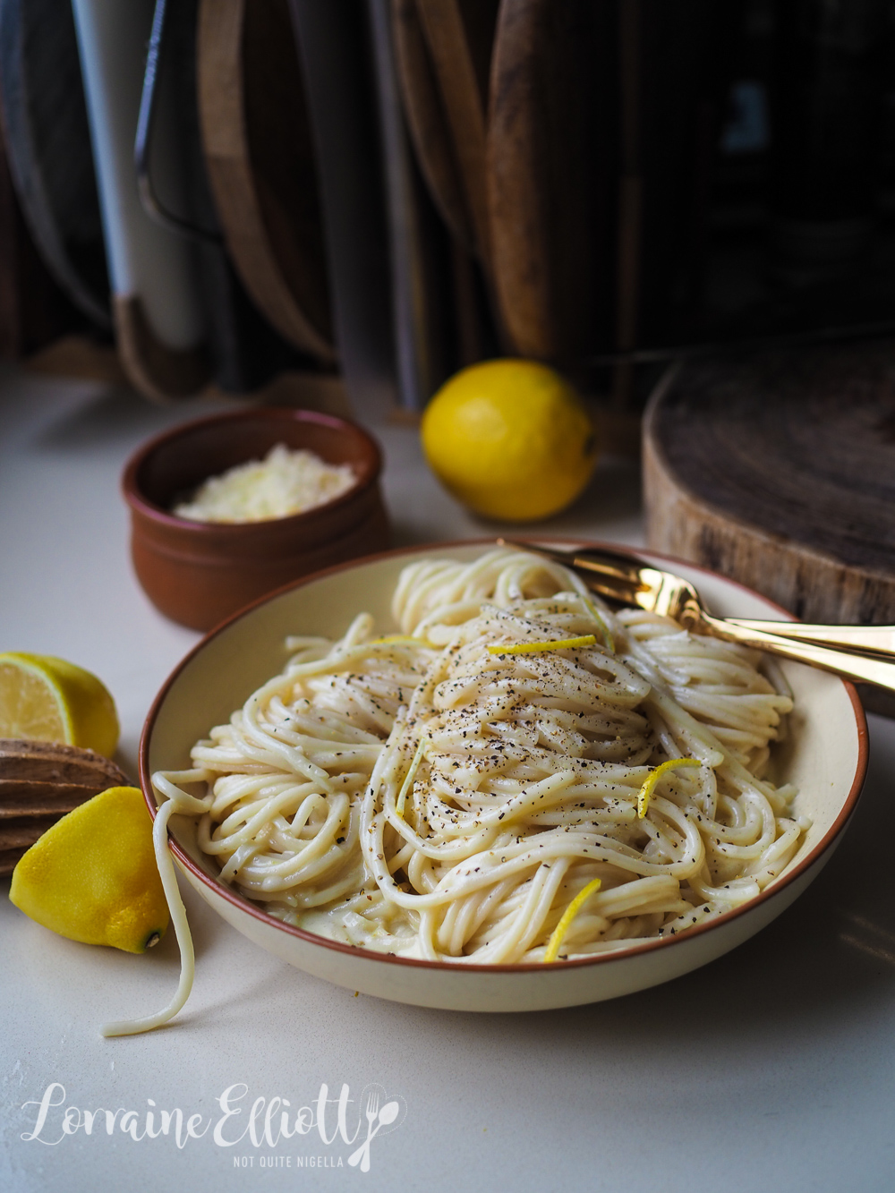 Pasta Al Limone or Lemon Pasta @ Not Quite Nigella