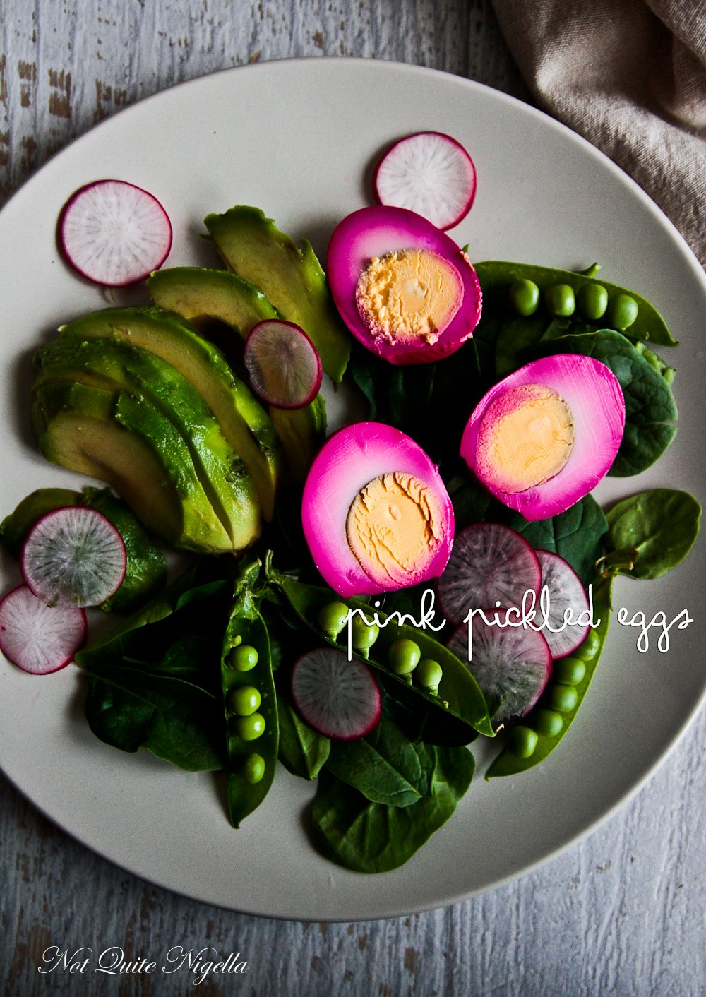 Pink Pickled Eggs @ Not Quite Nigella