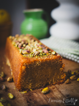 Pistachio Lemon Syrup Cake