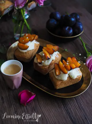 Little Plum & Hazelnut Butter Cakes