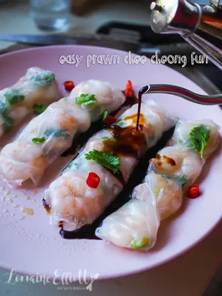 Dim Sum Chee Cheong Fun Prawn Roll Hack