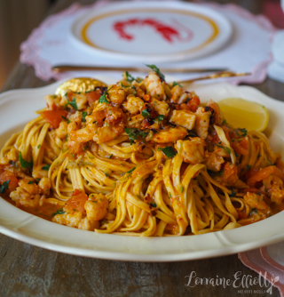 Prawn Shrimp Linguine