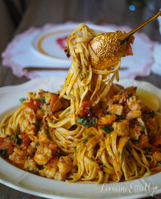 Prawn Shrimp Linguine