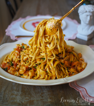Prawn Shrimp Linguine