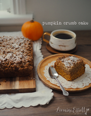 Pumpkin New York Crumb Cake