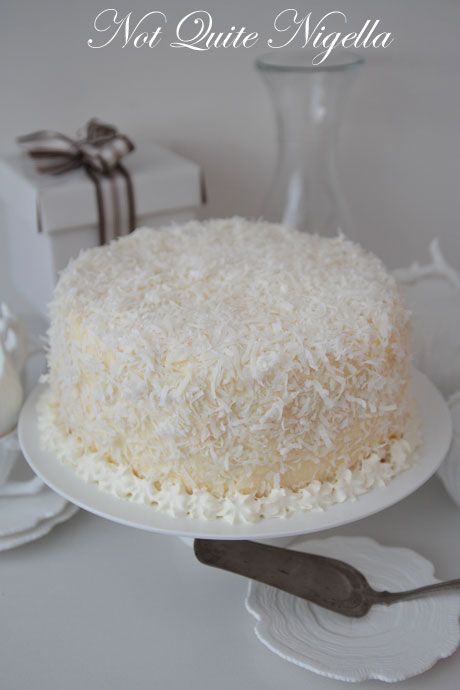 raspberry coconut layer cake