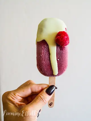 Raspberry Daiquiri Ice Blocks Popsicles