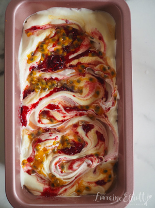 Raspberry Passion Fruit Ice Cream