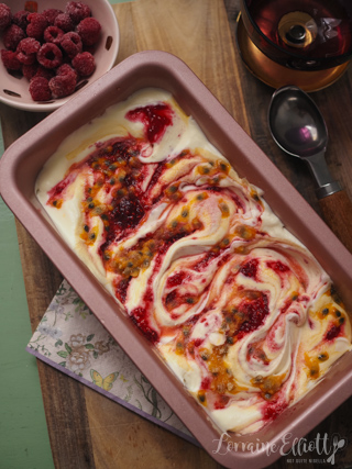 Raspberry Passion Fruit Ice Cream