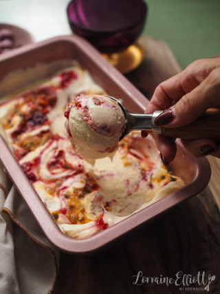 Raspberry Passion Fruit Ice Cream