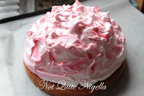 rhubarb meringue cake recipe