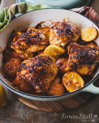 Spicy Roasted Chicken Thighs