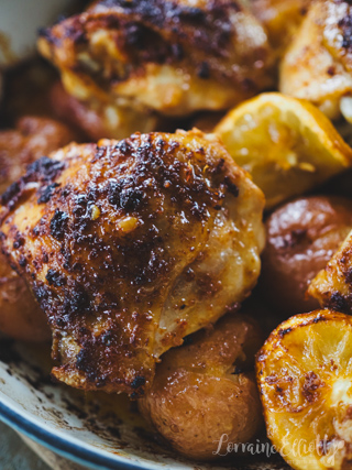 Spicy Roasted Chicken Thighs