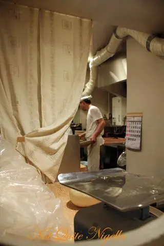Sakata Udon Hibiya Tokyo making udon