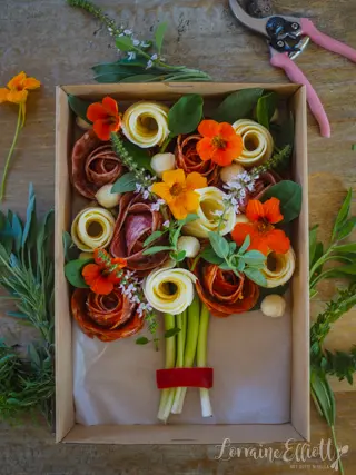 Salami Rose Charcuterie Platter