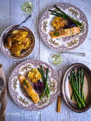 Salmon honey mustard dill