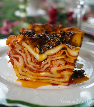 Spicy Prawn Seafood Lasagne