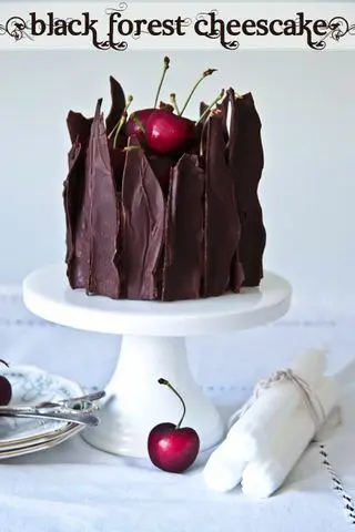 black forest cheesecake