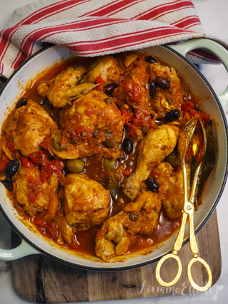 Sicilian Italian Sweet and Sour Chicken