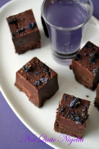 Simple Chocolate & Violet Fudge