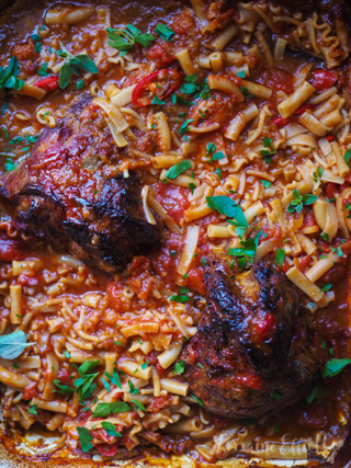 Slow Cooked Greek Lamb Shanks Giouvetsi