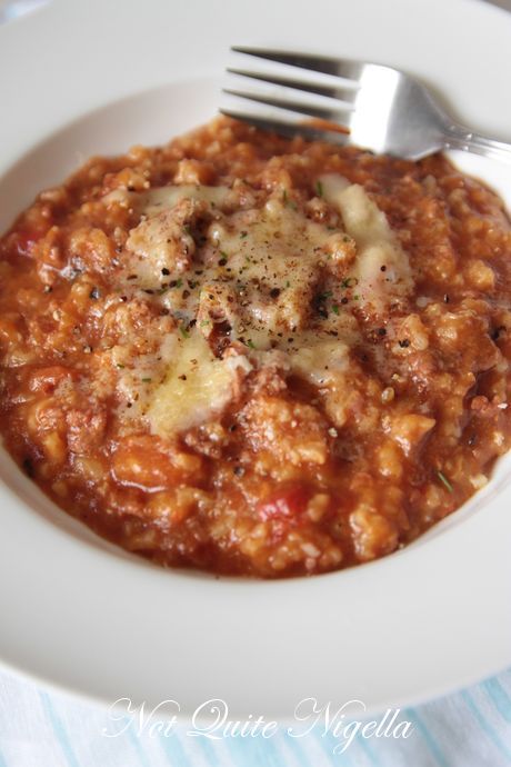 Slow Cooker &amp; Pressure Cooker Risotto Bolognese @ Not Quite Nigella