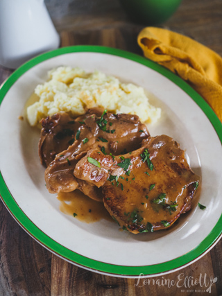 Smothered Pork Chops in the Slow Cooker