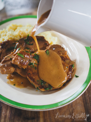 Smothered Pork Chops in the Slow Cooker