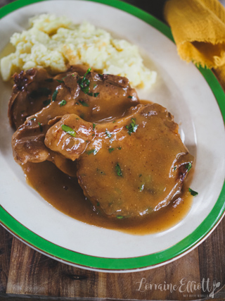 Smothered Pork Chops in the Slow Cooker