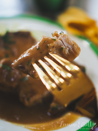Smothered Pork Chops in the Slow Cooker