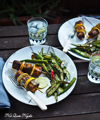 Salmon Ras el Hanout Okra