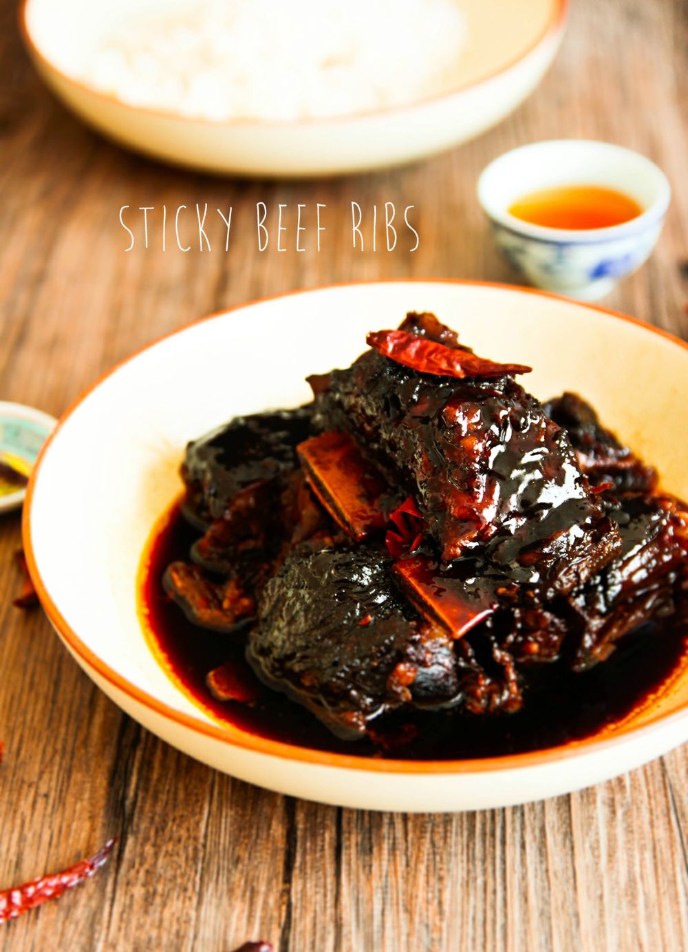 Sticky Glazed Asian Beef Short Ribs @ Not Quite Nigella