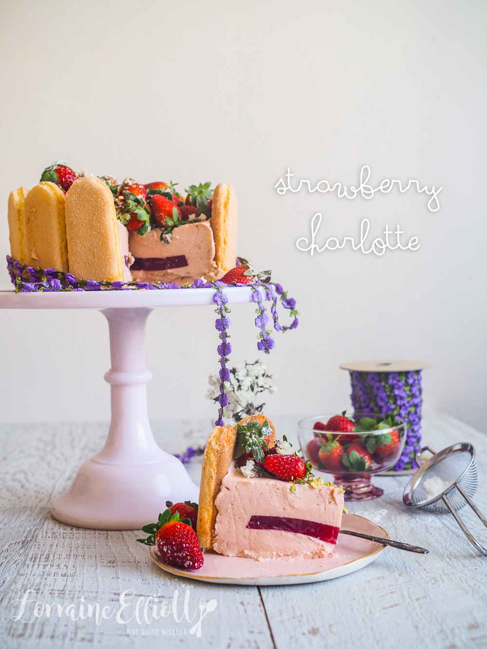 Strawberry Charlotte Cake Not Quite Nigella