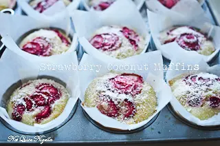 Strawberry Coconut Muffins
