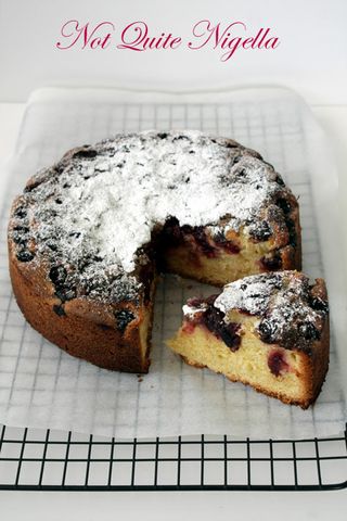 Sunken Sour Cherry Cake