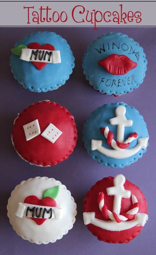 tattoo cupcakes