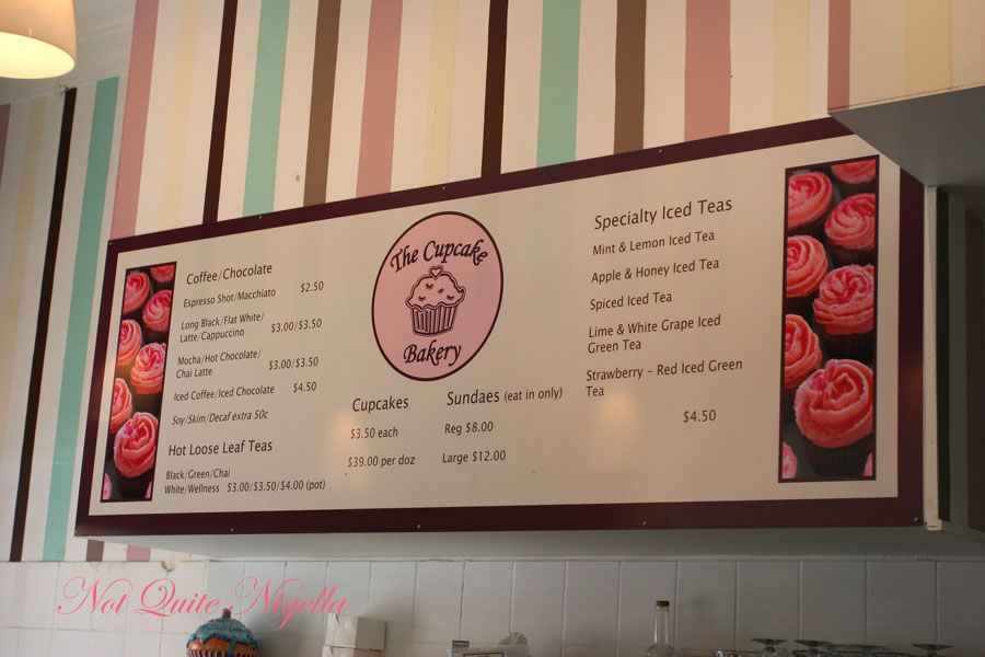 Review The Cupcake Bakery at Paddington Not Quite Nigella