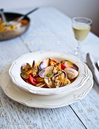 Tomato Clam Spaghetti