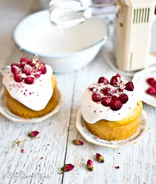 Vegan Raspberry Rose Cake
