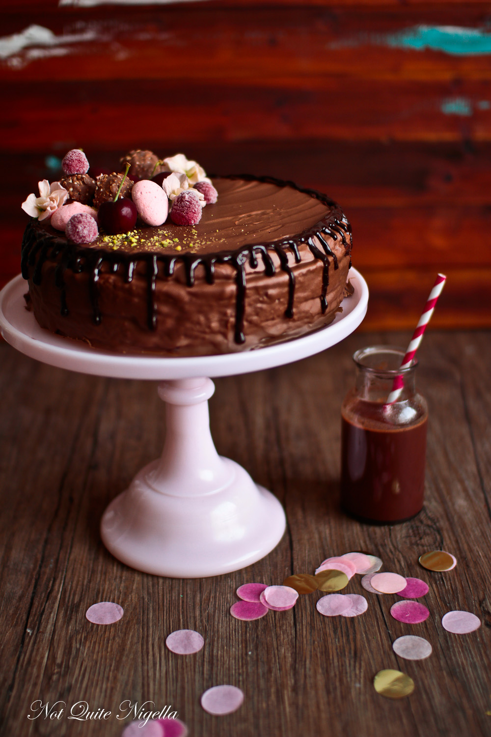 Wagon Wheel Cake @ Not Quite Nigella